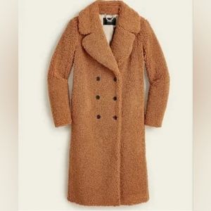 NWOT J. Crew Teddy Sherpa Coat